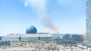 Дым на левом берегу встревожил астанчан