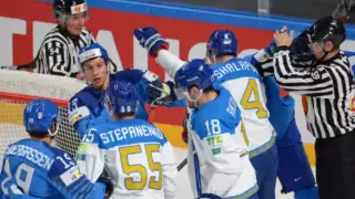 Хоккеисты сборной Казахстана и Италии устроили драку во время матча ЧМ-2021