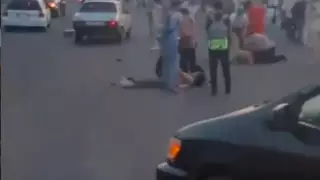 Наезд на пешеходов в Алматы: один человек в тяжелом состоянии