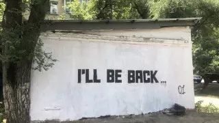 Мурал с Назарбаевым закрасили в Алматы