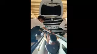 Чудесное спасение котенка из-под капота авто сняли на видео в Актау