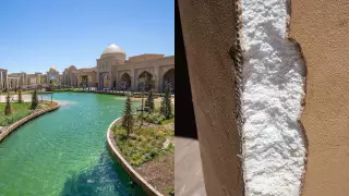 "Керуен-сарай" из пенопласта". Фото прокомментировали в акимате