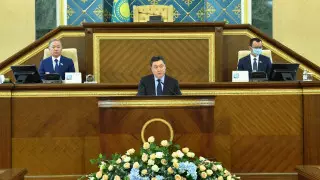 Мамин выступил с отчетом о работе правительства