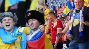 Фанату с флагом России разорвали майку на матче Украины на Евро-2020