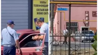 "На тебе денег": житель Туркестанской области извинился за видео с полицейским