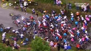 В "Тур де Франс" отозвали судебный иск против фанатки, ставшей причиной аварии