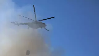 Авиацию привлекли для тушения крупного пожара в Алматы