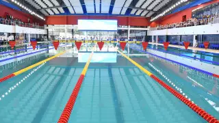 В День столицы в Алматинской области  открыли олимпийский бассейн