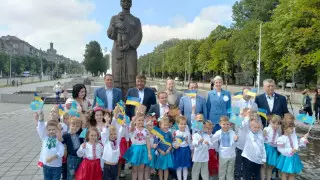 В бывшем Днепродзержинске чествовали Назарбаева