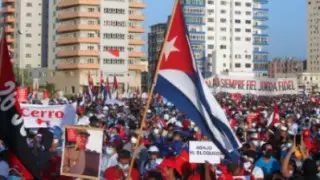 На Кубе прошел митинг в поддержку действующей власти страны