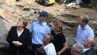 "В немецком языке нет слов, чтобы описать последствия наводнения" - Меркель