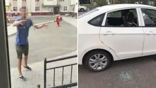 Разбил окна, кидался самокатом: астанчанин устроил переполох во дворе ЖК