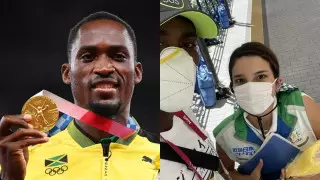 Волонтер помогла ямайскому легкоатлету выиграть золото на Олимпиаде в Токио