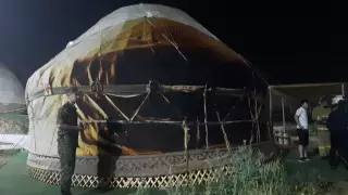 Этноаул горел в Шымкенте