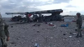 Сгоревшие пожарные машины. Фото с места взрыва в Таразе появились в Сети