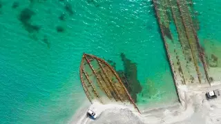 "Останки" кораблей сняли с высоты птичьего полета в Мангистау