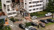 Часть 9-этажного дома обрушилась после взрыва газа в России