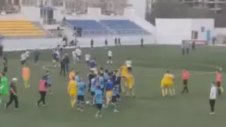 Футбольный беспредел на матче "Каспий" - "Астана" переместился за пределы стадиона