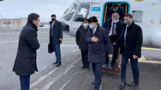 Токаев на вертолете прилетел в Экибастуз