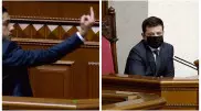 "Вы - главный предатель". Зеленскому показали непристойный жест с трибуны Рады