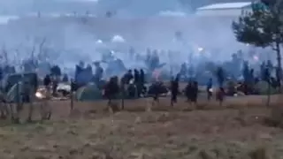 Мигранты организовали еще один лагерь на белорусско-польской границе