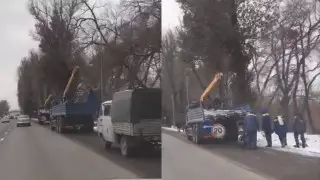 "Новые на новые". На замену фонарных столбов пожаловались алматинцы