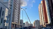 Многоэтажный дом загорелся в Нур-Султане
