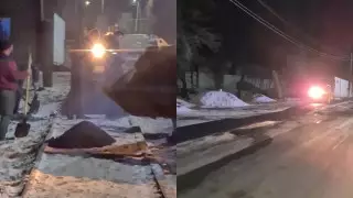 Асфальт укладывали на снег в Талгаре: замакима получил строгий выговор