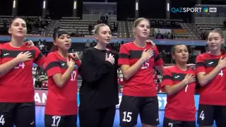 Старый гимн Казахстана прозвучал на ЧМ по гандболу. Девушки сборной спели а капелла