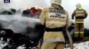 280 тонн сена сгорело в Восточном Казахстане