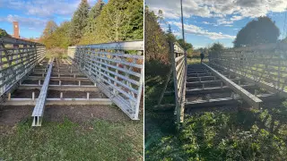 Неизвестные украли 18-метровый мост в США