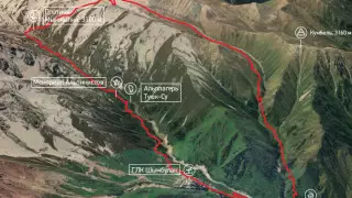 Горельник - альплагерь "Туюк-Су" - Мынжилки - перевал Туюксу - ущелье Горельник