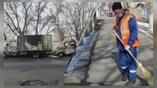 "Смывали кровь, убирали гранаты". Кто очищал Алматы после погромов