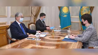 Президент Токаев принял главу Счетного комитета Годунову