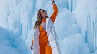 "Удивительный айсберг". В Алматинской области снова появился "ледяной вулкан"