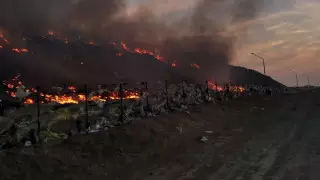 Мусорный полигон загорелся вблизи Актау