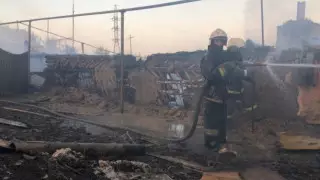 Крупный пожар в Костанае власти назвали ЧС городского масштаба