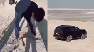 Тест-драйв внедорожников близ урочища Бозжыра: полицию попросили принять меры