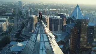 Потрясающее панорамное видео сняли на крыше алматинской высотки