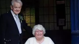 Пара сыграла свадьбу через 60 лет после помолвки