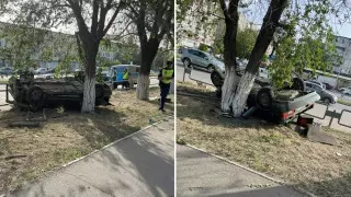Момент аварии в Семее попал на видео
