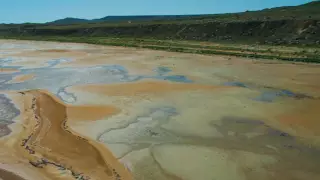 Обмелевший Каспий запечатлели на видео с высоты