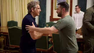 "Вы мой герой!" Голливудский актер приехал в Украину и встретился с Зеленским