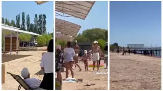 Массовая драка произошла на пляже популярного пансионата на Иссык-Куле