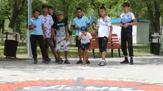 Игровое поле для асык ату появилось в центральном парке Конаева