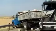 Автоцистерна влетела в самосвал около Актау