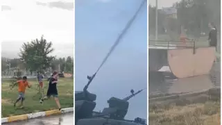 Необычный способ борьбы с жарой придумала полиция в Кыргызстане