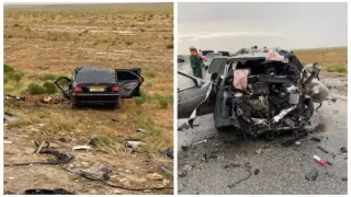 Четыре человека погибли в аварии на трассе в Мангистау