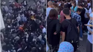 Давку из-за бесплатных бургеров сняли на видео в Жезказгане