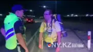 Казахстанский полицейский помог путешественнику из Беларуси увидеть море